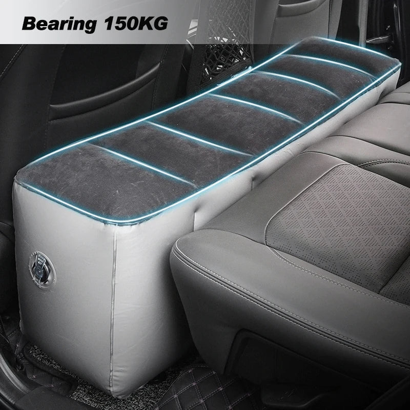 Car Travel Inflatable Mattress Back Seat Sleeping Gap Pad Mattress Air Cushion Portable Rear Part Seat Bed Camping Accessories