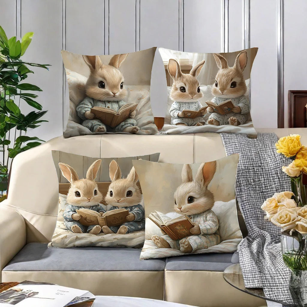 4pcs Decorative Pillowcases Depicting a Butterfly Gracefully Moving Over Water, Perfect for Elevating Home and Sofa Decor