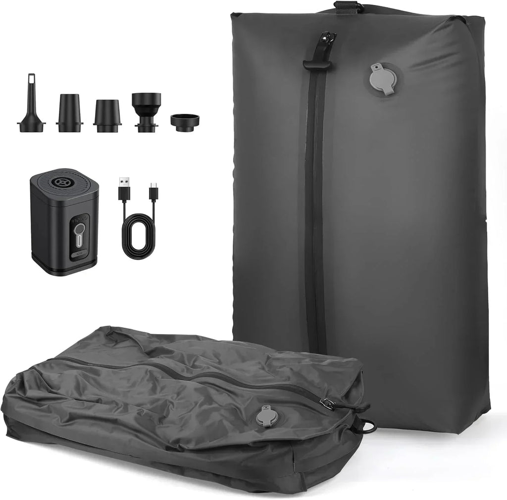 28L Reusable Vacuum Compression Storage Bag with Air Pump Travel Clothes Luggage Organizer Bag
