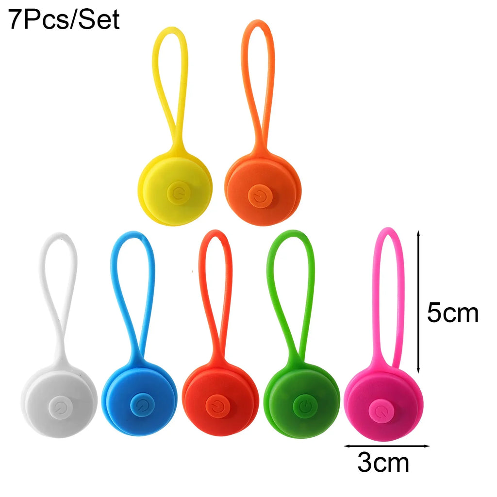Backpack Light LED Clip Constant on Bike Warning Taillight Wind Rope Light Information Lamp Camping Ambient Lights Outdoor Tools