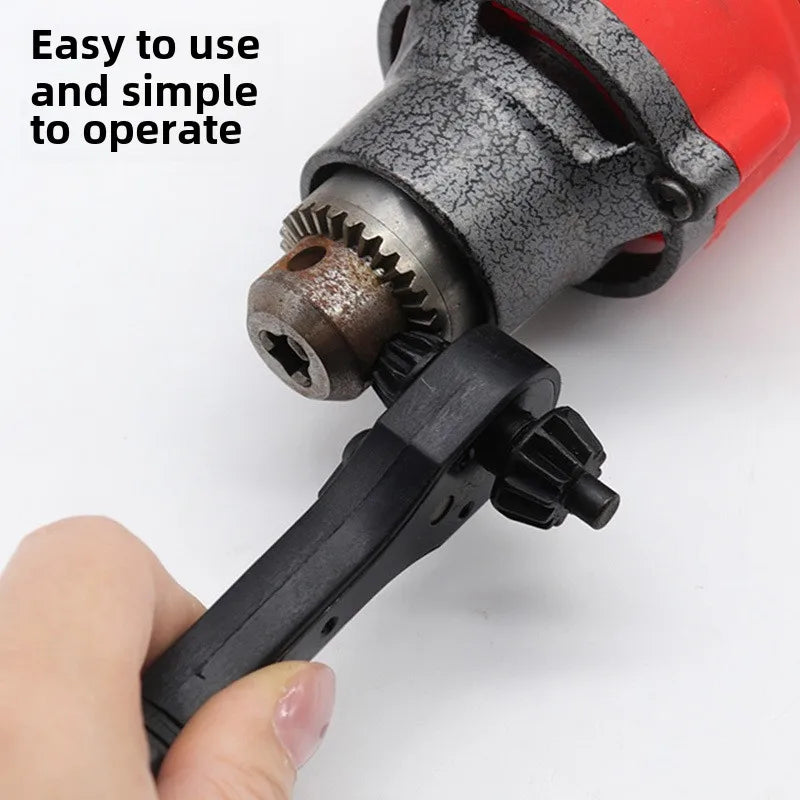 Electric Drill Special Chuck Key Wrench Labor-saving 2-in-1 Ratchet Quick Disassembly Three-jaw Key Handgun Drill Accessories