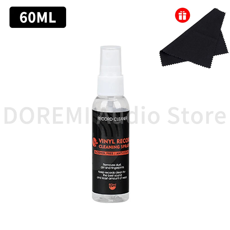 Vinyl Record Cleaning Liqui Spray Dust-proof Anti-static Cleaner Records Cleaning Solution for LP/CD Turntable Records Player