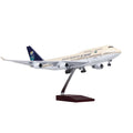 1/150 Scale Plane Model Aircraft B747-400 Saudi Arabian Airlines Miniature Airplane Resin Collectible Aircraft Boy Toys Gift