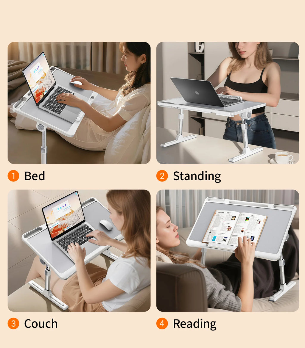 Eary Large Car Seat Tray Table Foldable Travel Tray for Kids Height Adjustable Car Desk for iPad Laptop Computer Tablet Notebook