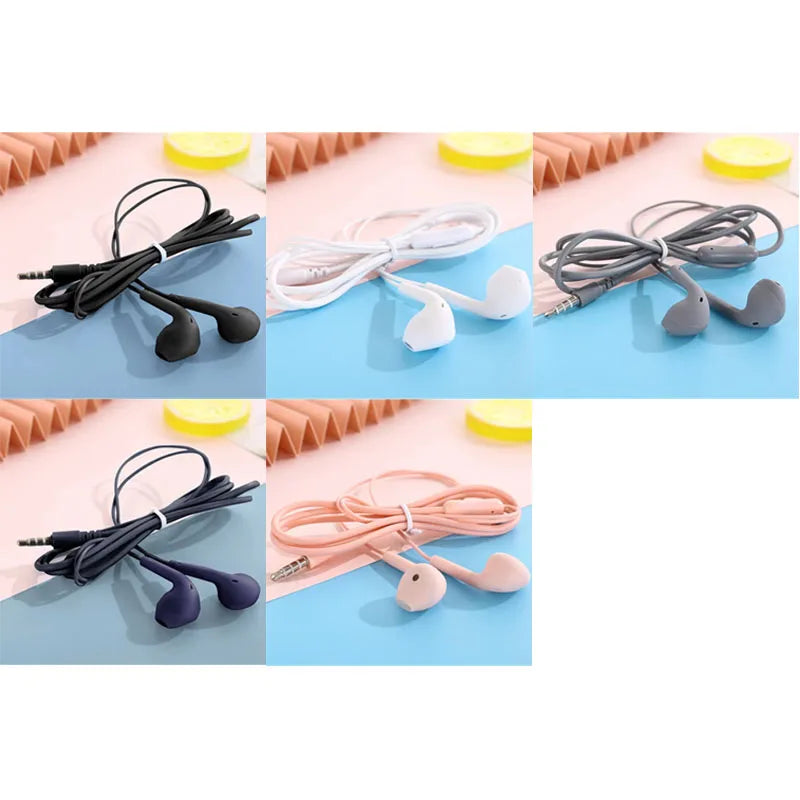 U19 Wired Earbuds 3.5mm Jack Earphones with Mic for iPhone Android Phone Tablet Mini Headphone Sport Headset