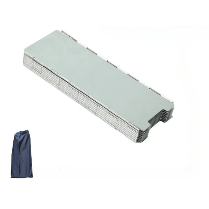 Ultralight 8/10/12/14/16 Panel Outdoor Foldable Windshield Camping Stove Windshield Foldable Gas Stove Wind Shield