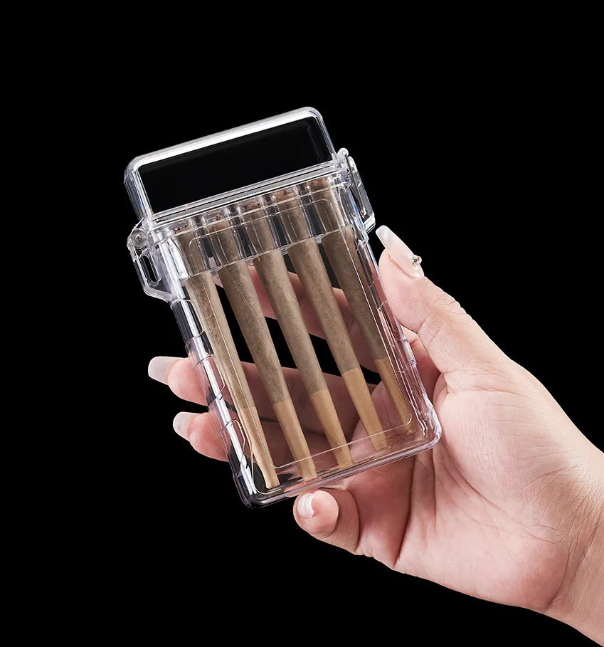 New model Cigarette case 3/5 pack cigarette slot Sealed Waterproof Anti pressure Cigarette Box men women Cigarette Accessories