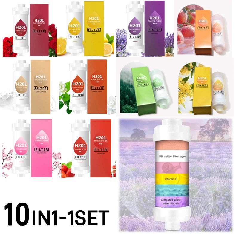 Filter For Shower Scented Shower Head Water Softener Improve Hair Skin Removal Shower Purifier Bathroom Accessories