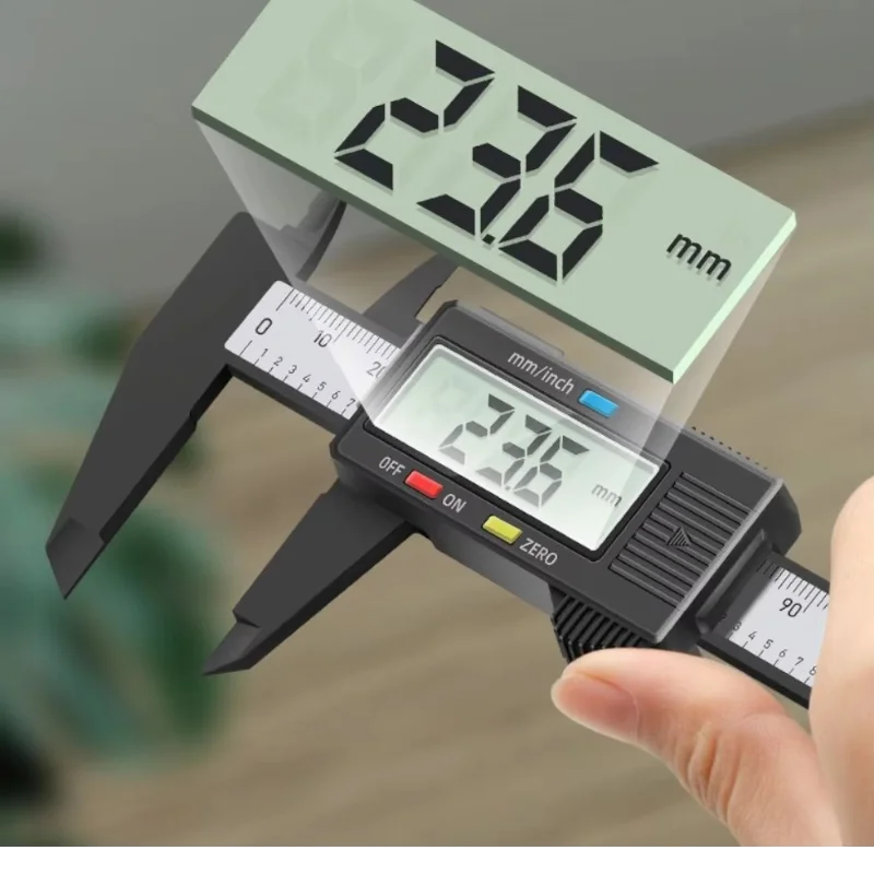 150mm Electronic Digital Caliper Carbon Fiber Dial Vernier Caliper Gauge Micrometer 100mm Measuring Tool Digital Ruler