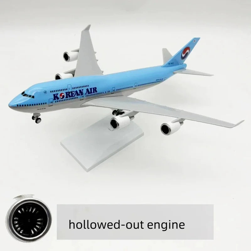 30cm Scale Plane 1/250 B747 Series Model Airplane Toy Resin Diecast Airplanes Building Kit (With Stand) Aviation Toys for Boys