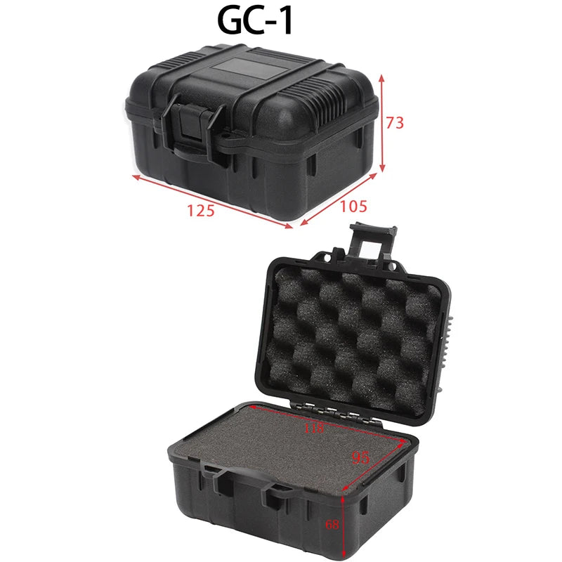 Plastic Toolbox Sealed Waterproof Equipment Box Shock-proof Instrument Case Safety Protective Tool Case Outdoor Portable Box