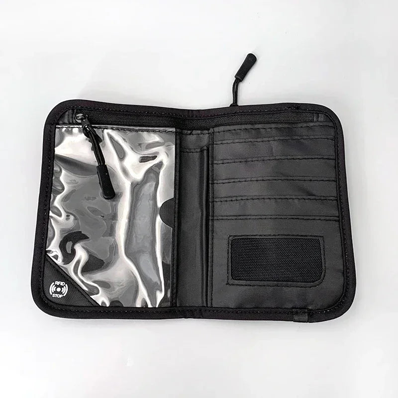 Waterproof Passport Holder Travel Wallet Multifunctional Small Credit Card Wallet Storage Bag Portable Document Storage Bag