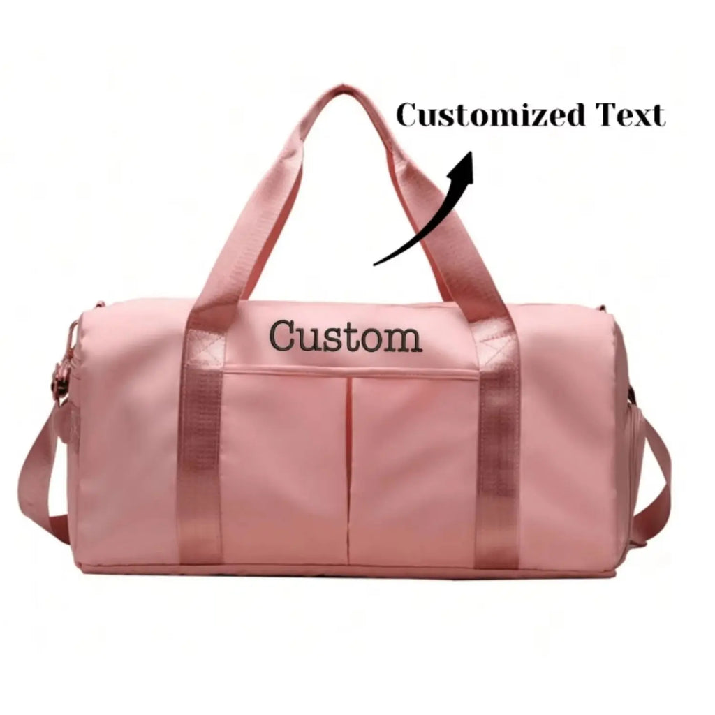 Personalized Name Duffel Bag, Mothers Day Gifts, Cute Overnight Bag for Her, Custom Weekender Bag, Travel Bag, Initial Gym Bag