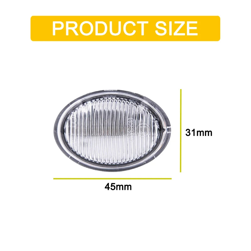 12V Clear Lens LED Side Marker Lamp Assembly For Maserati GranCabrio Granturismo Quattroporte Blinker Turn Signal Light
