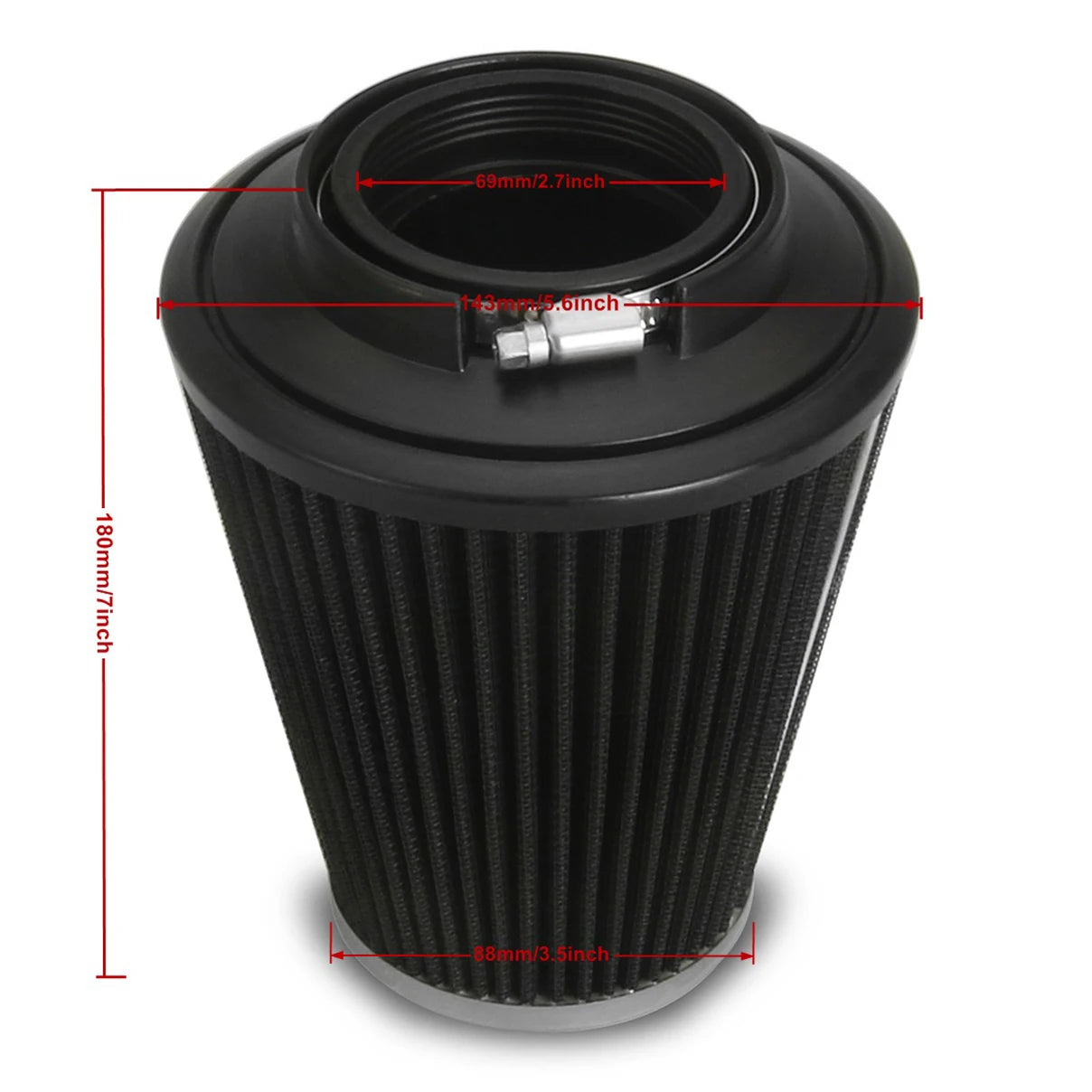 Big Sucker Cone Air Cleaner Filter for Harley Touring FLHX FLHR Electra Glide 2008-2016 Softail Fat Boy Breakout 2016-2017