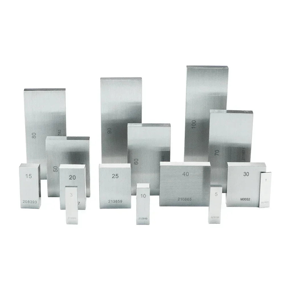 SHANHR Block Gauge 0 Grade Spection Block Gauge Measurement Caliper Tool Steel Square Gage Measure Vernier Caliper, Micrometer
