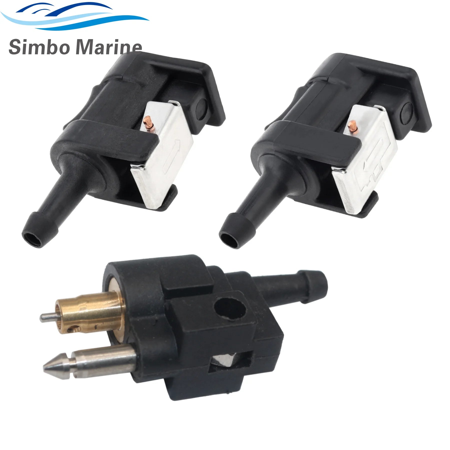6mm Fuel Line Connector Pipe Joint for Yamaha Boat Outboard Engine Fuel Tank Hose Pipe Replaces 6Y1-24305-06 6G1-24304-02