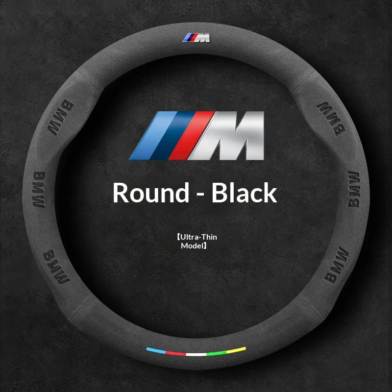 Car Suede AntiSlip Steering Wheel Cover For BMW M E39 E46 E60 E70 E90 E91 G05 F10 F15 F20 F30 G20 G30 X1 X3 X4 X5 X6 X7 M3 M4 M5