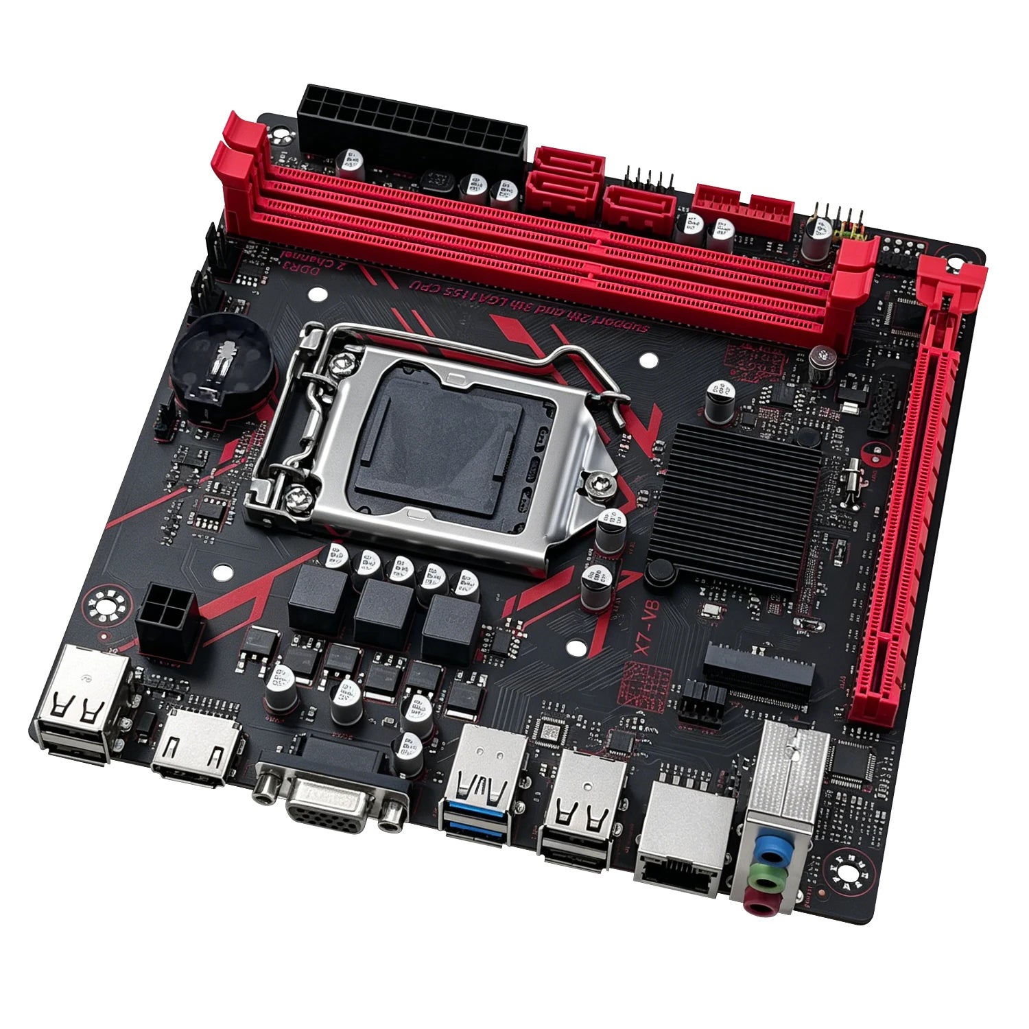 MACHINIST B75 X7 VB Motherboard LGA1155 Support Dualchannel DDR3 RAM CoreI3/I5/I7 2/3Gen CPU for Gaming Computer USB3.0 SATA3.0