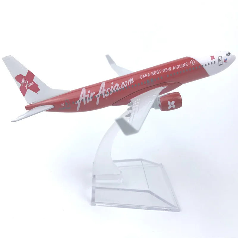 16CM Boeing B737 Aircraft 737 Series Scale Model Alloy Metal Diecast Airplane Toys for Boys Gift Collection Display