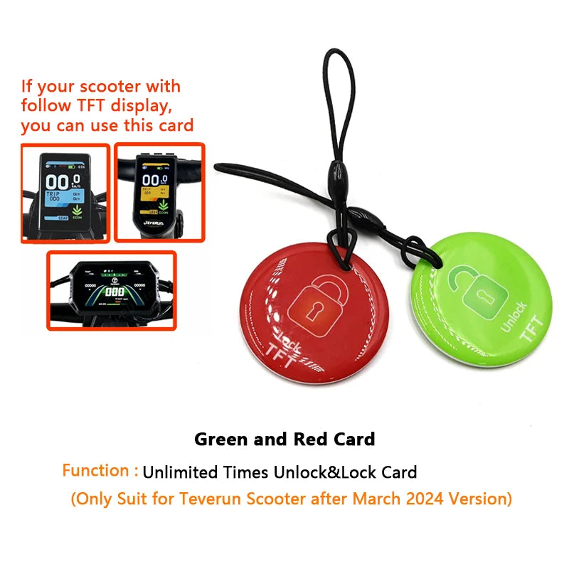 Original Speed Limit Card Green Card Remove Speed Limit SpeedLimit and Red Card Restore SpeedLimit For Teverun After March 2024