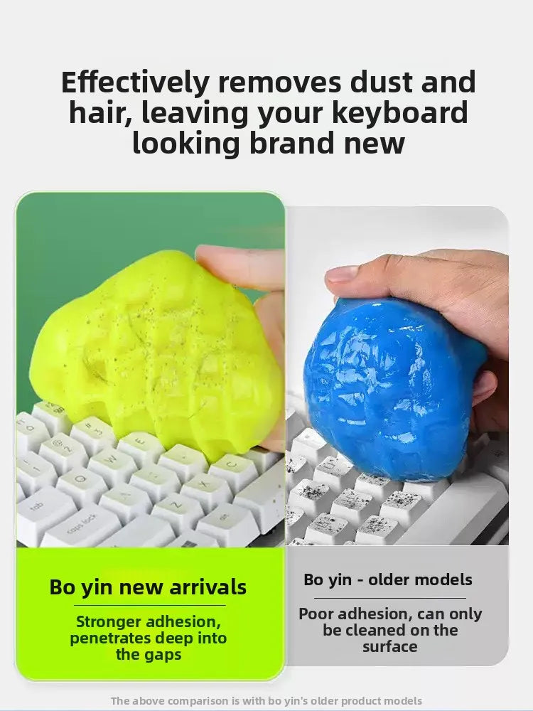 Car Cleaning Gel 150g Dust Removal Tool Hair Cleaner for Keyboard Computer Magic Slime Mud for Air Vent Safe Plant Ingredients