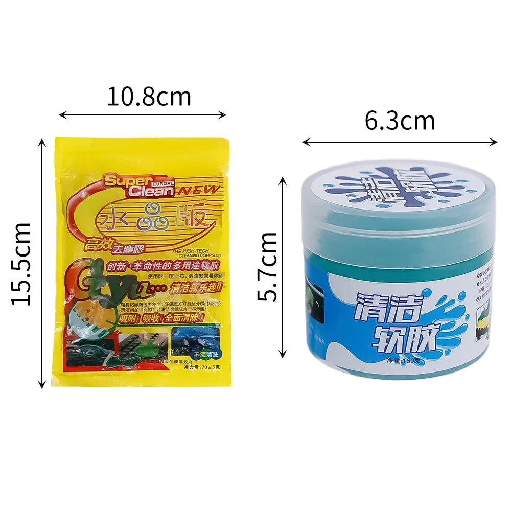 Car Cleaning Gel  Interior Detail Keyboard Electronics for Cleaning Gel Reusable Sticky Putty Air Vent & Dashboard Dust Removal