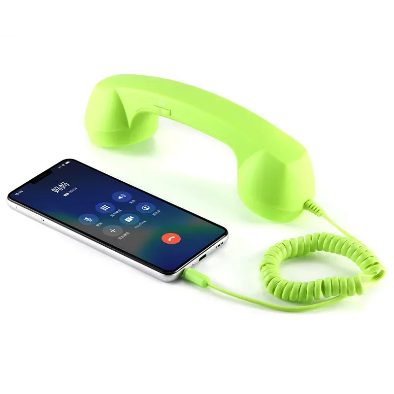 3.5mm Retro Phone Telephone Receivers Cellphone Handset For iPhone/iPad/Samsung PC Portable Classic Headphone