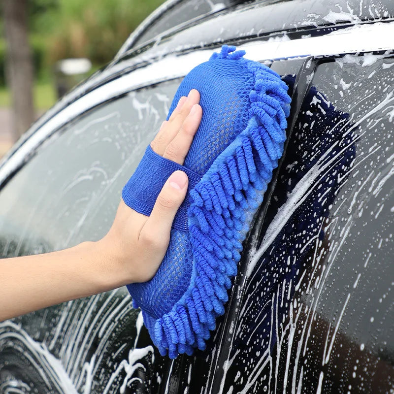 Car Washing Kit Detailing Cleaning Brush Sponge Wash Towel Cloth Tire Wheel Cleaning Brush Car Care Interior Exterior Clean Tool