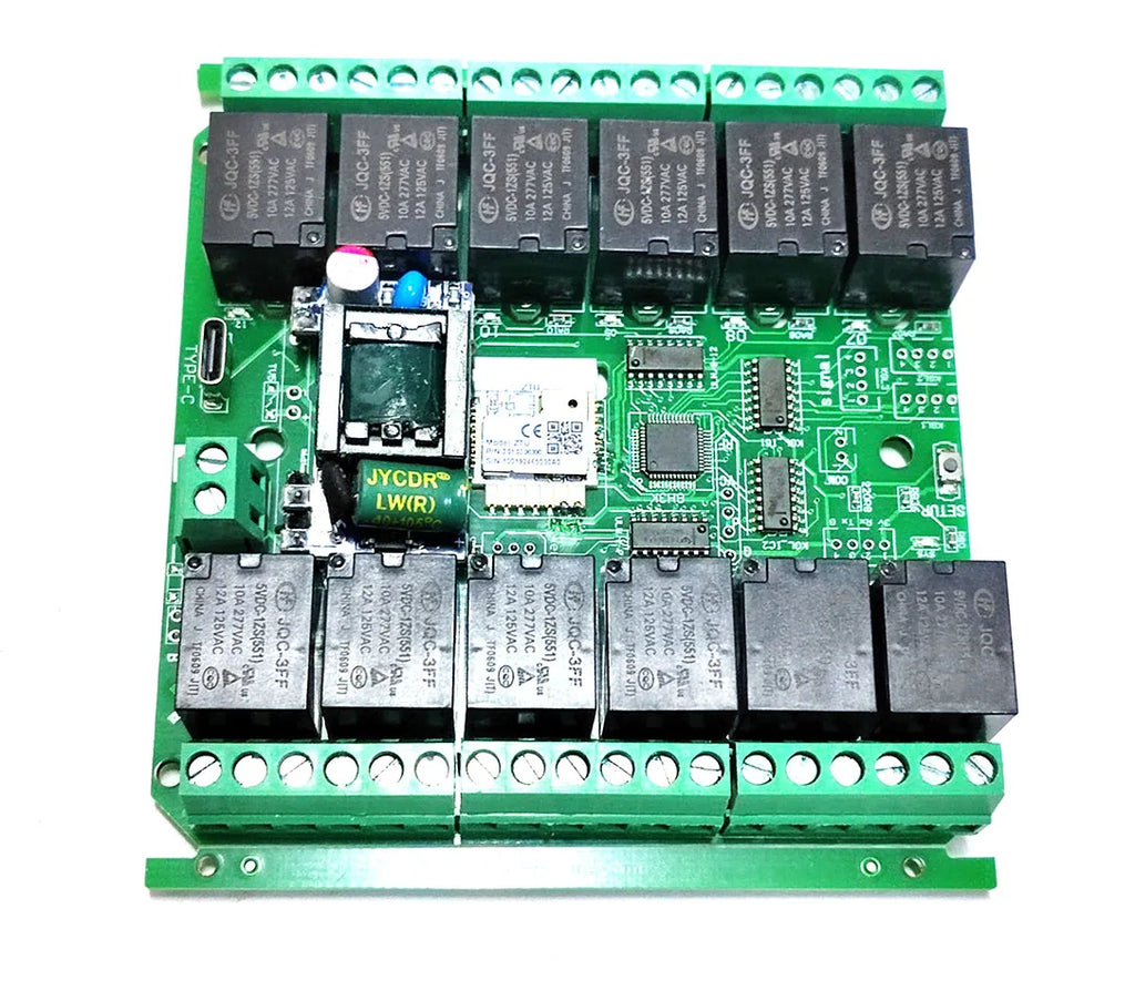work with Tuya wifi or zigbee 8 channels Relay Switch Module with digital inputs Smart Home Remote Control board controller card