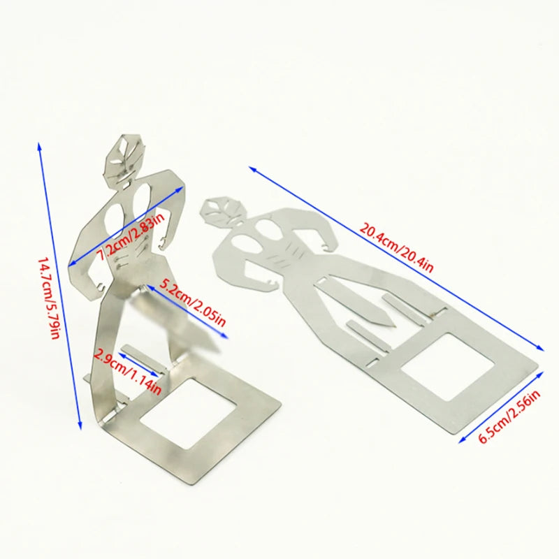 Fun Sausage Grill BBQ 304 Stainless Steel Barbecue Label Hot Dog Grill Outdoor Camping Picnic Grill Muscle Man Sausage Holder