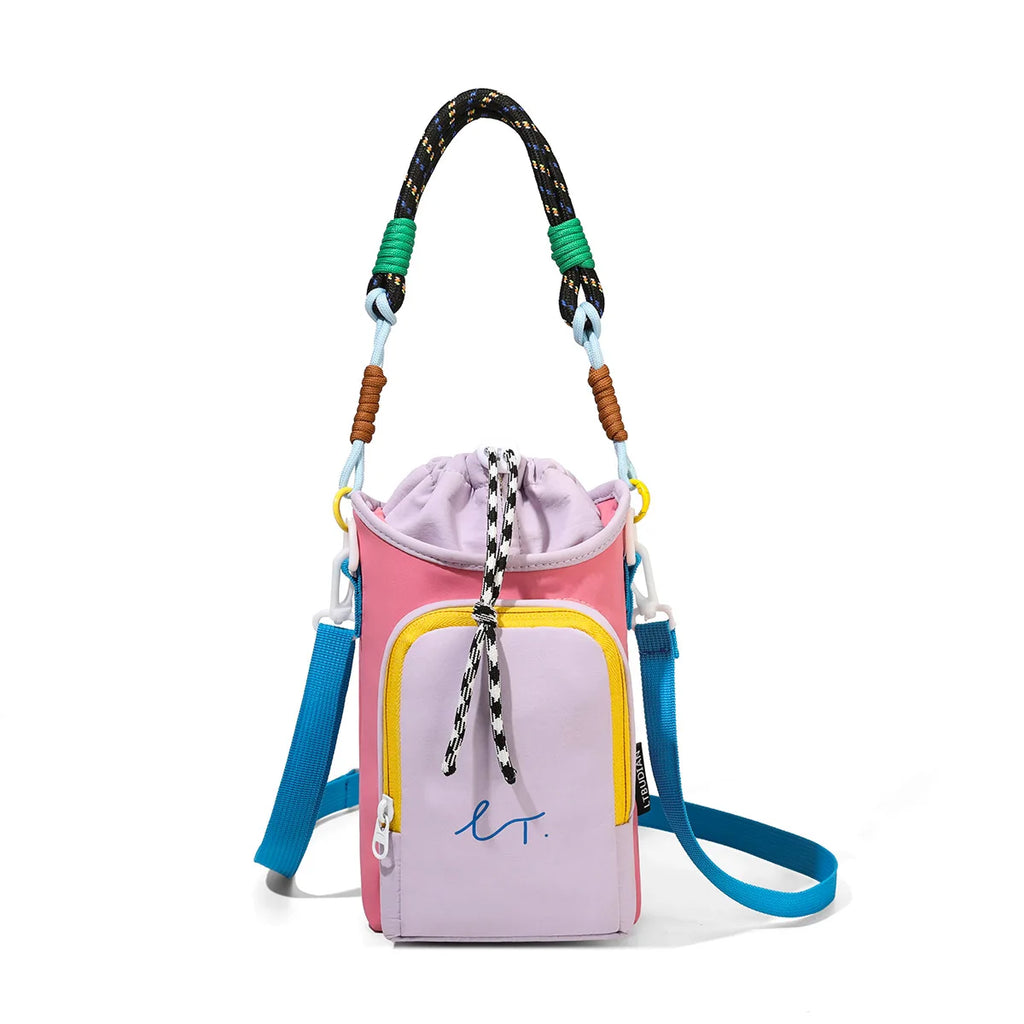 Lightweight Mini Crossbody Water Bottle Bag For Outdoor Sports Women Casual Simple Small Square Bag For Phone And Coin