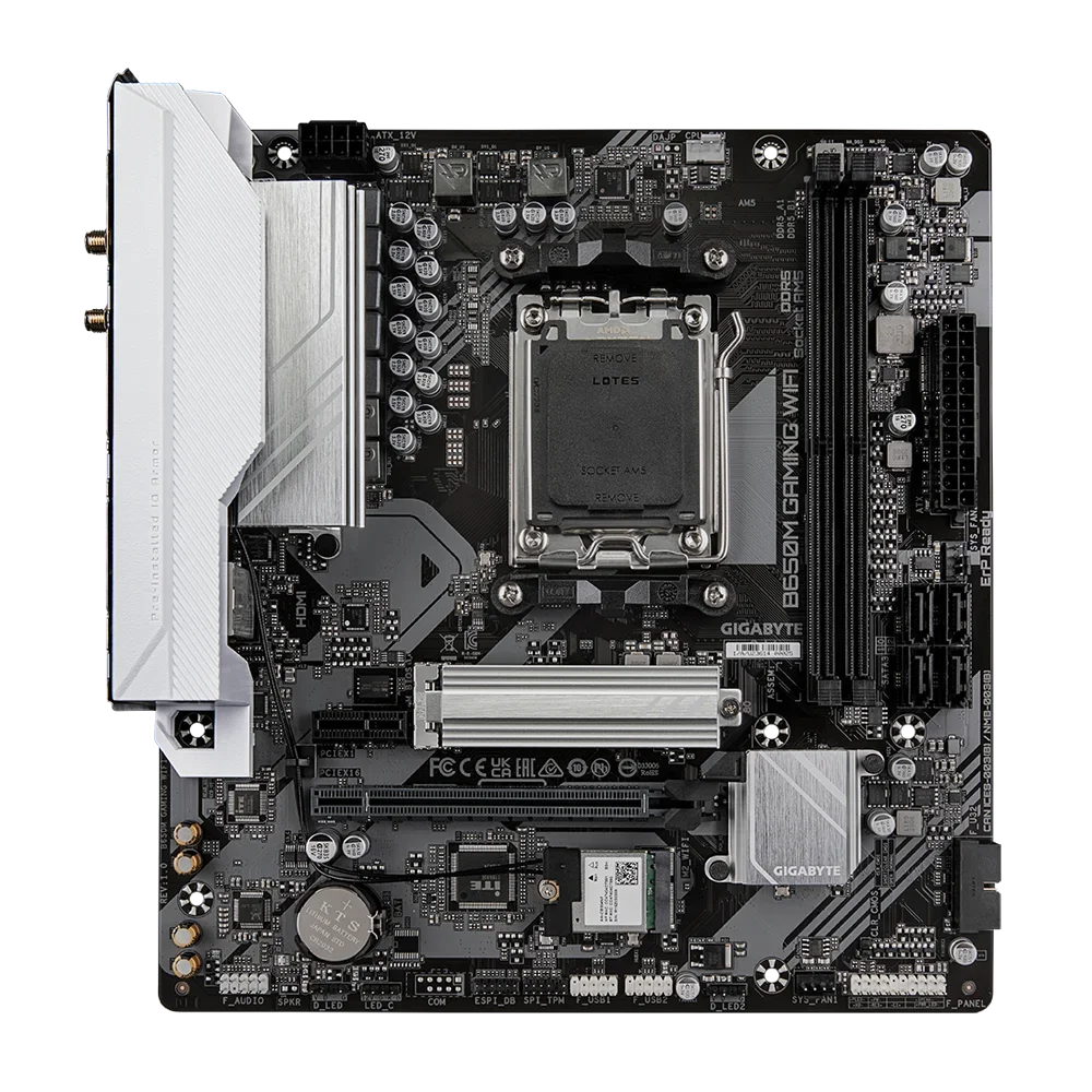 GIGABYTE New B650M GAMING WIFI Support for DDR5 6400 M.2 2.5GbE LAN  B650 Ryzen™ 7000 Series AMD Socket AM5