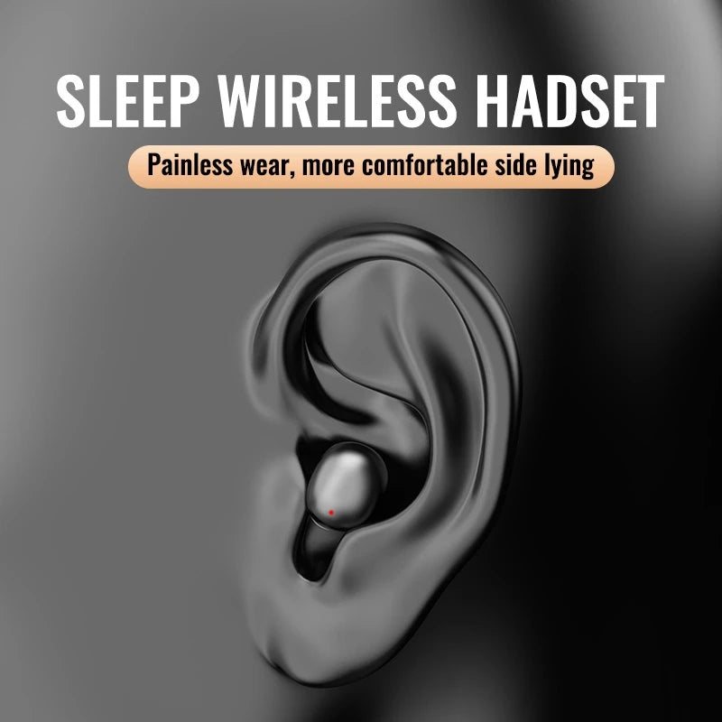 Mini Bluetooth 5.3 Headset HD Hifi Earbuds Invisible Sleep Game Sports Headphones Touch Control Earphones for Men Women