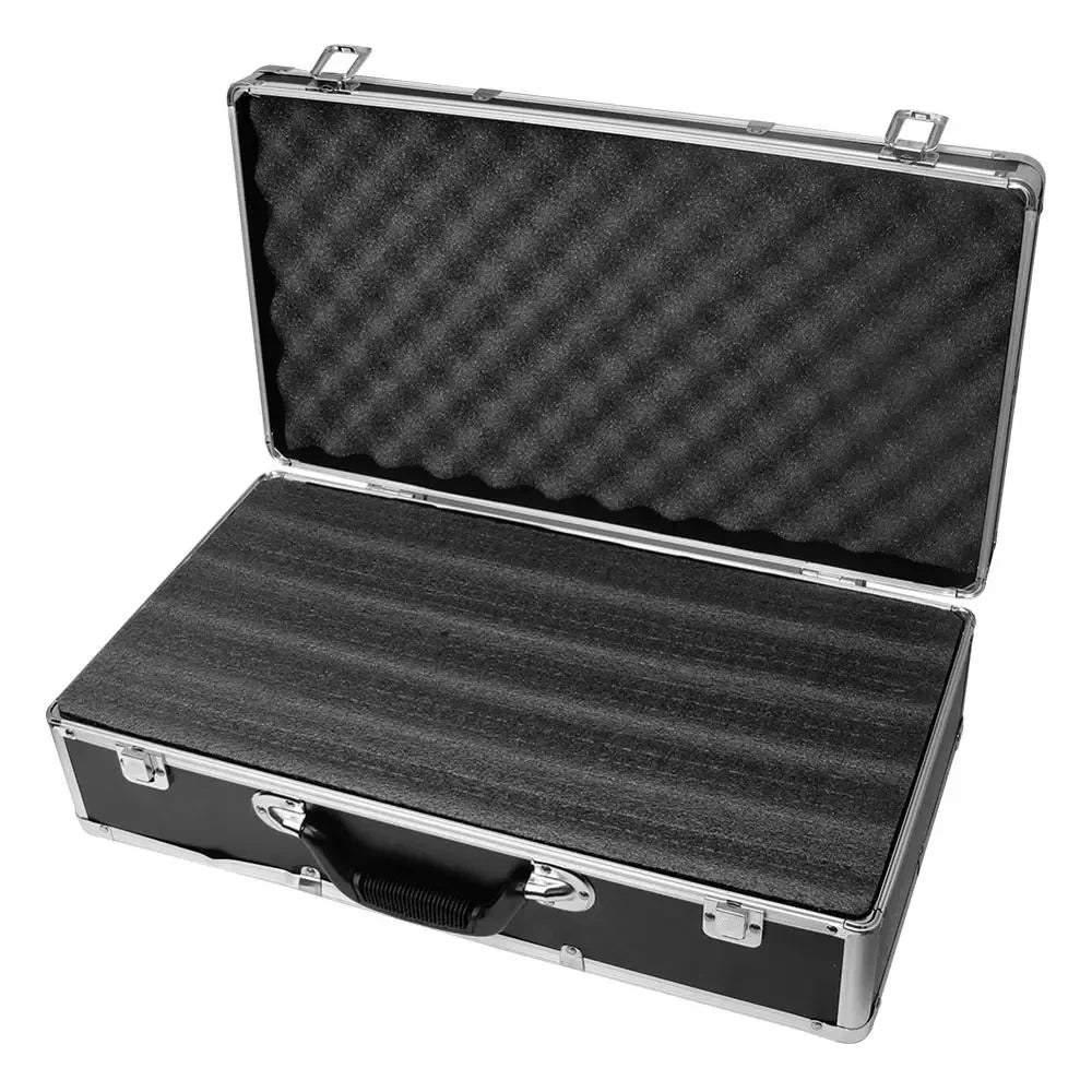 Aluminum Alloy Safety Instrument Storage Toolbox Equipment Toolbox Outdoor Carrying Case With Shock-Absorbing Cotton Inside