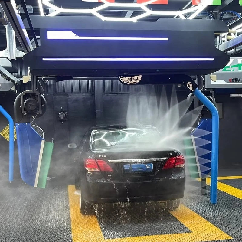 Fully Automatic Touchless Car Wash Machine With High Power Blower, Customized Industrial Washing Equipment