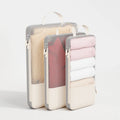 3pcs Expanded Travel Storage Bag Mesh Luggage Compression Organizer Bag High Quality Packing Cube Handheld Clothing Storage Bag