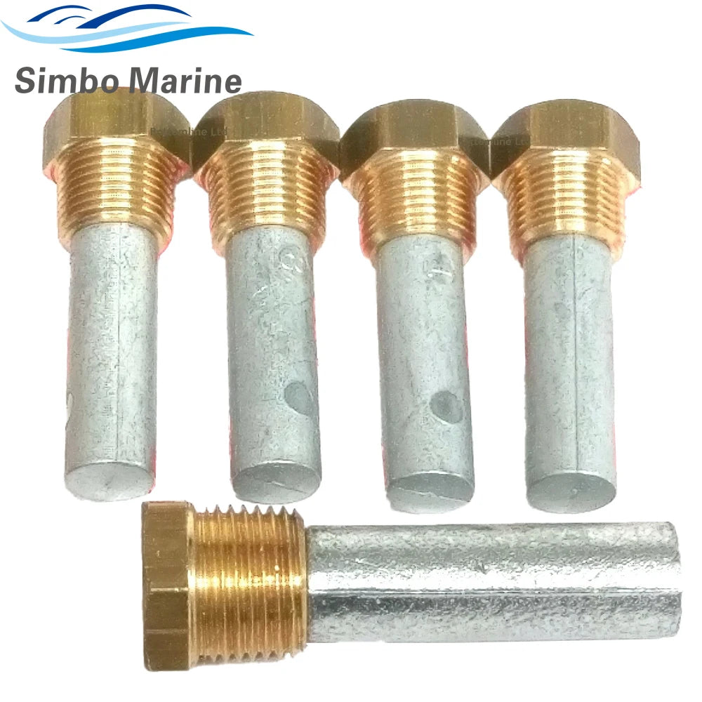 Zinc Pencil Anode Kit for Yanmar 6LY 6LP 4LHA Engines Replaces 119773-92600 119574-18790 119574-44150