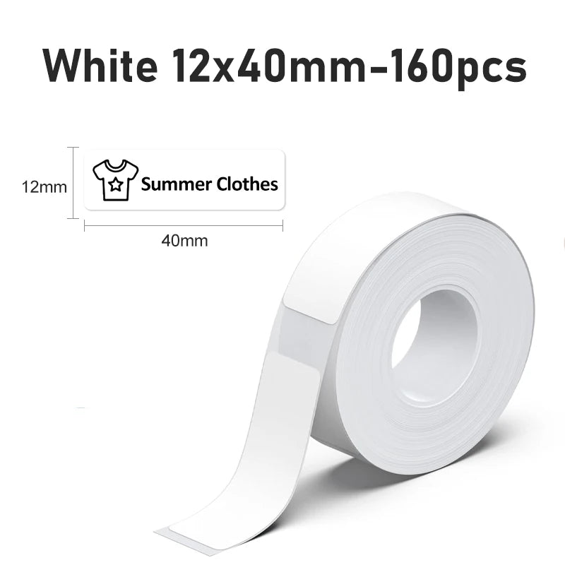 Marklife P15 Thermal Label Sticker Label Paper Tape For Mini Thermal Printer White Color Self-adhesive Paper For P12 Q30 Printer