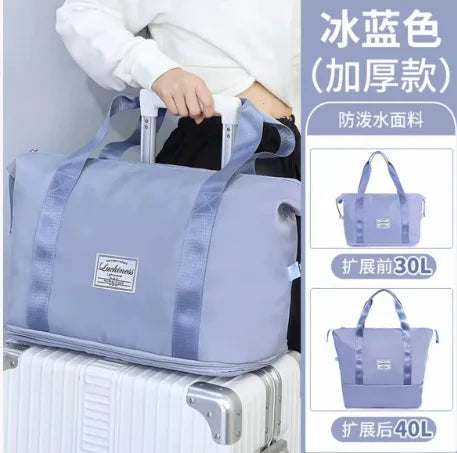 1pcs can expand large-capacity travel storage bags, hand luggage, folding waterproof bags, short-distance portable and light.