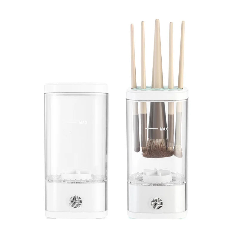 Automatic Rotating Makeup Brush Cleaner Machine Fast Drying Electric  Rubber Collar Cosmetic Clean Tools