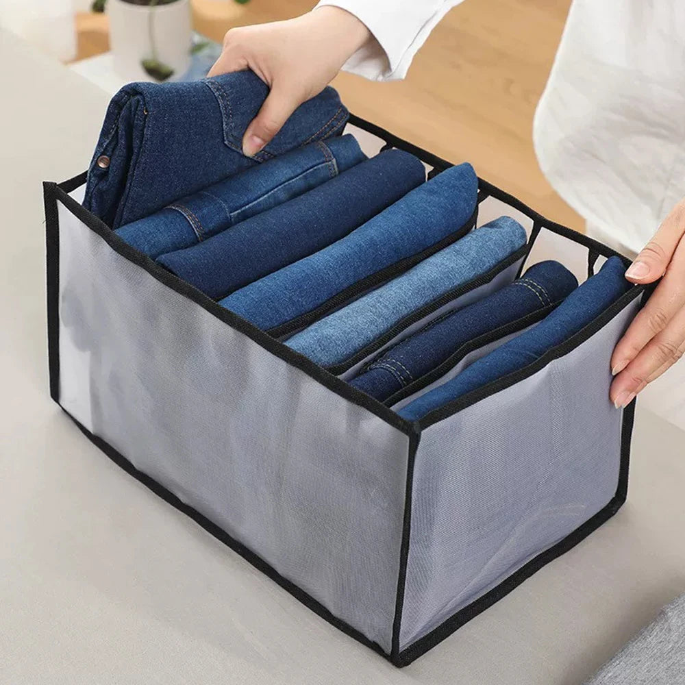  9/7 Grids Clothes Organizer Pants Sweater Storage Cabinets Drawers Organizer Wardrobe Clothes Storage Organizers Jeans Storage