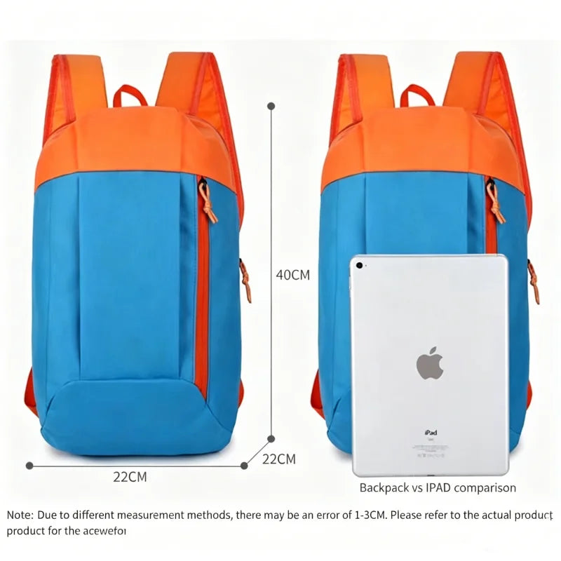 10L Outdoor Lightweight Sports Bag Men Women Mountaineering Travel Backpack Wear-resistant Hiking Camping Cycling Storable Bag