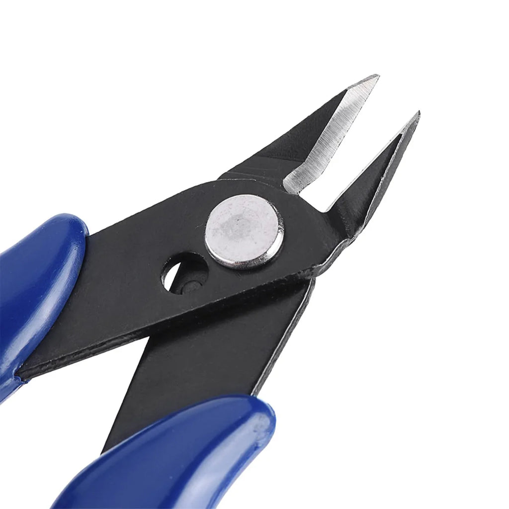 YONGRUN 170 Type Scissors Miniature Metal Wire Cutter Plastic Pliers Diagonal Cutter Blue Diagonal Pliers Used For Cutting