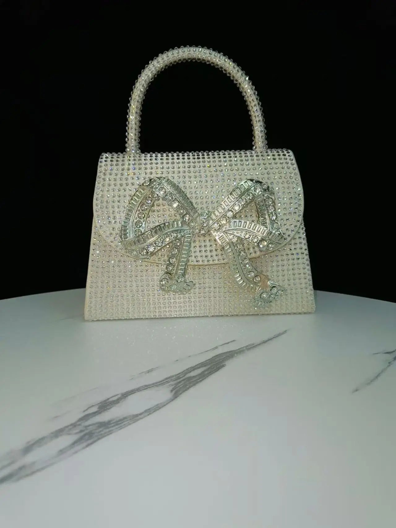Luxury Fashion Satin Square Bag Glitter Rhinestones Diamond Evening Bag Women's Handbag Wedding Party Clutch Purse Shoulder Bag