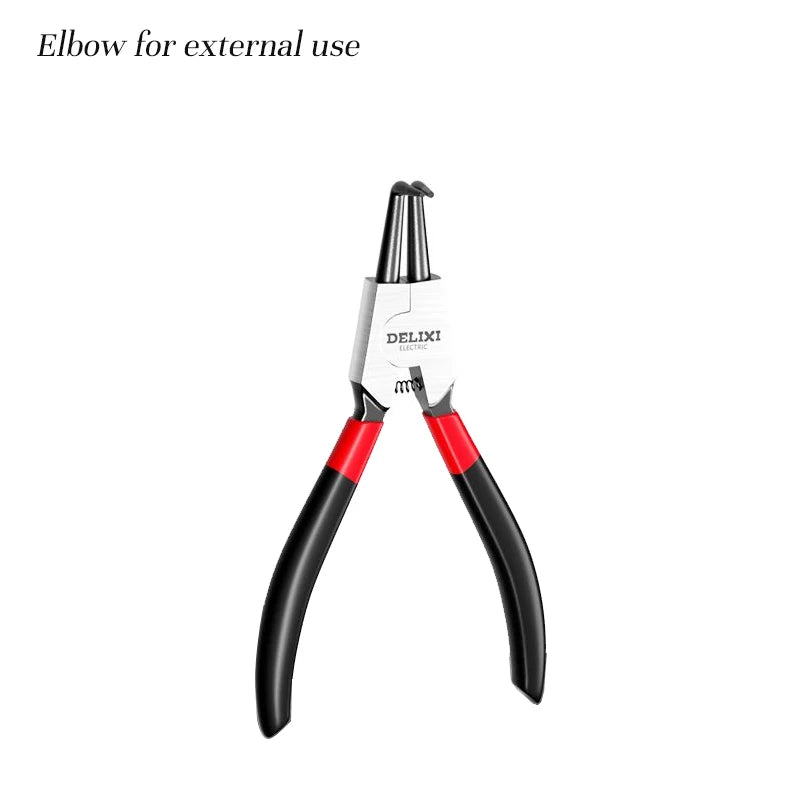 9 inch Snap Ring Pliers Set Heavy Duty Internal/External Circlip Pliers Kit Straight Bent Jaw for Ring Remover Retaining