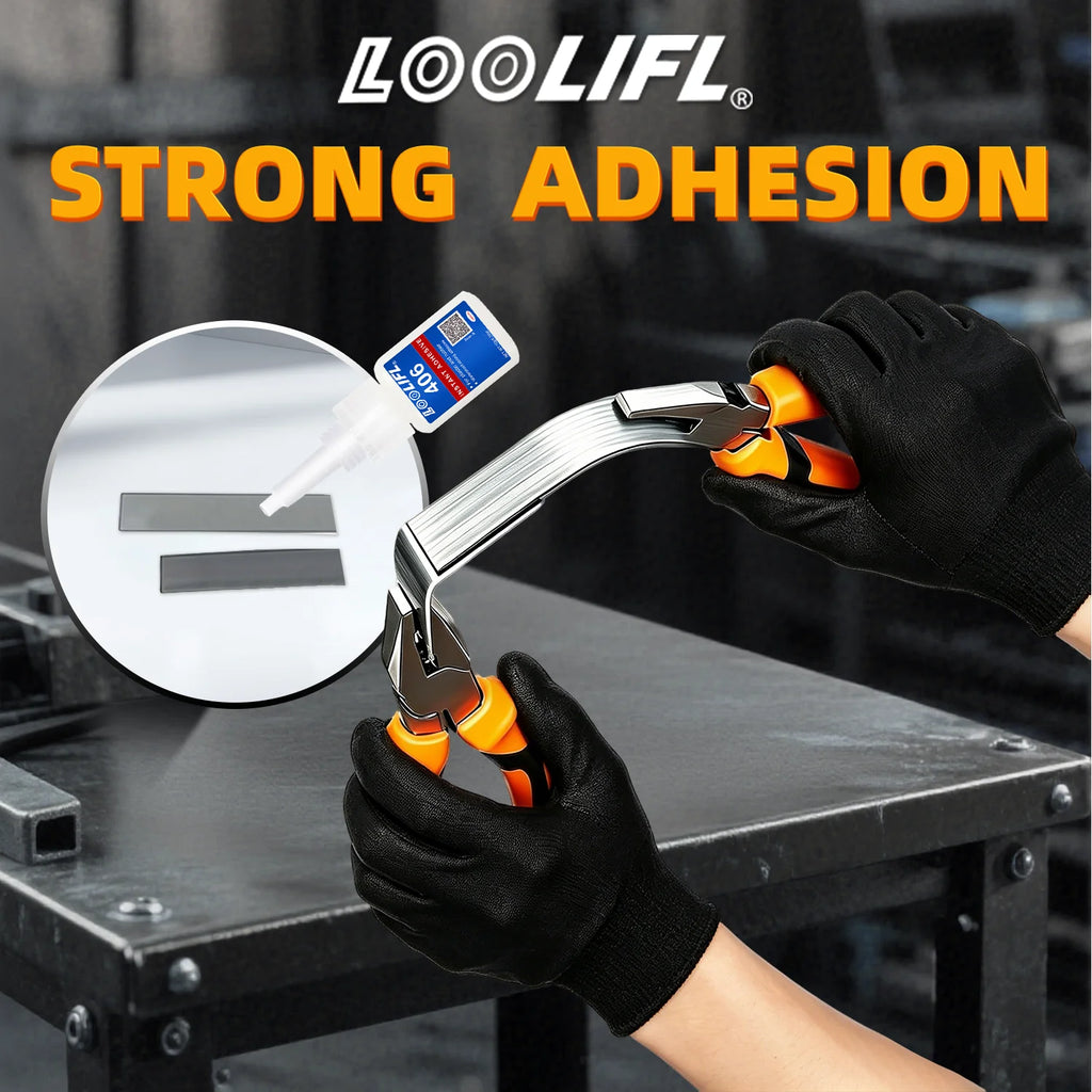 LOOLIFL 1-7Pcs Super Glue Instant Strong Universal Fast Dry Adhesive For Plastic Metal Ceramic Wood Glass Repair Bonding Tools