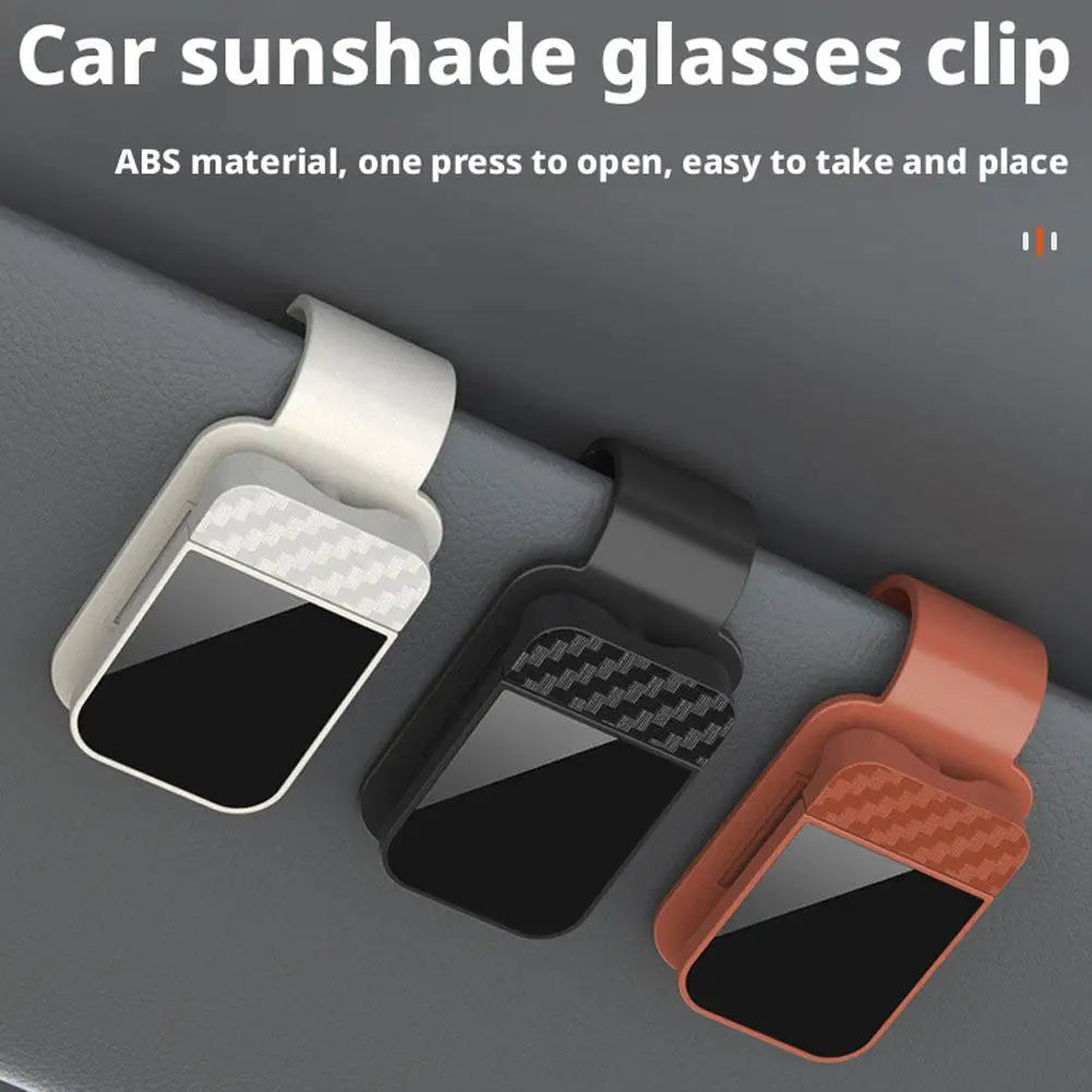 Car Sun Visor Eyeglass Frame Car Glasses Clip Universal Clip Sunglasses Sun Glasses Holder Visor Car Interior Accessory Aut N8H9
