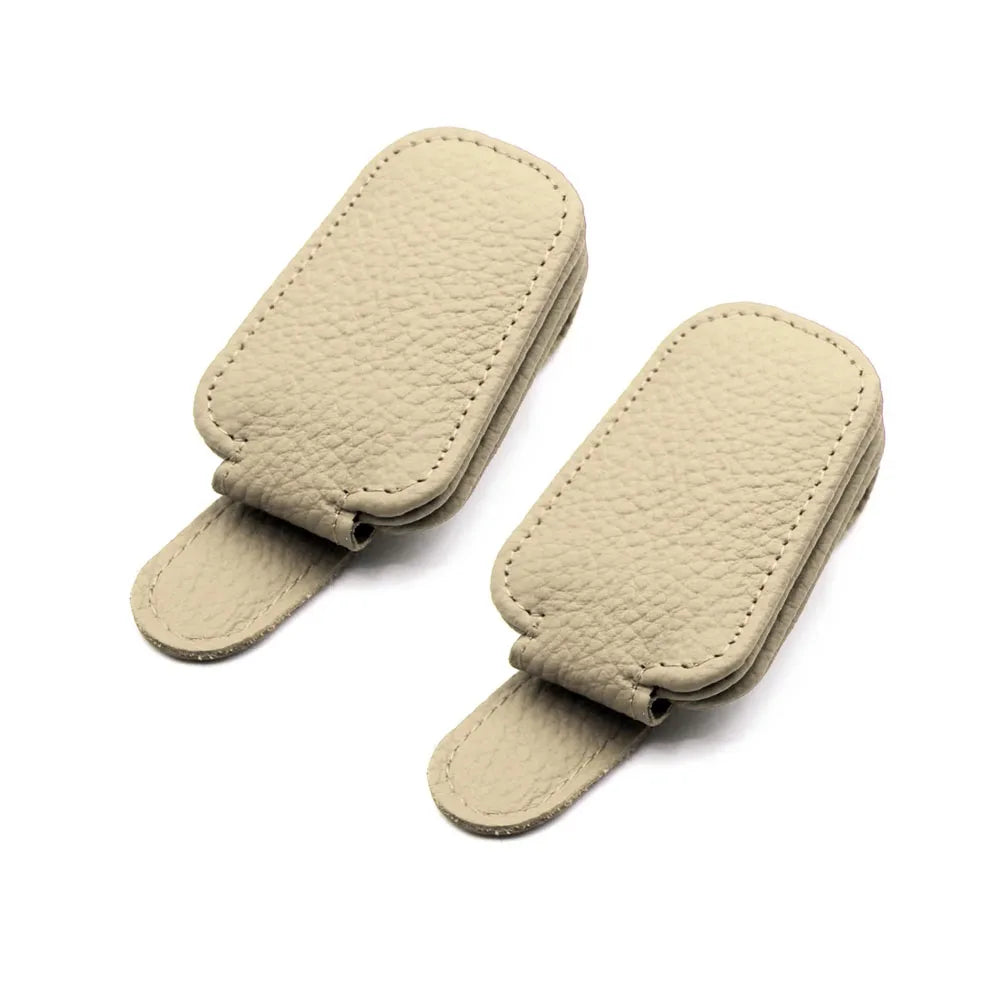 Sunglasses Holder Is Suitable for Car Sunshades Magnetic Leather Sunglasses Clip and Ticket Clip Car Sunshade Accessories