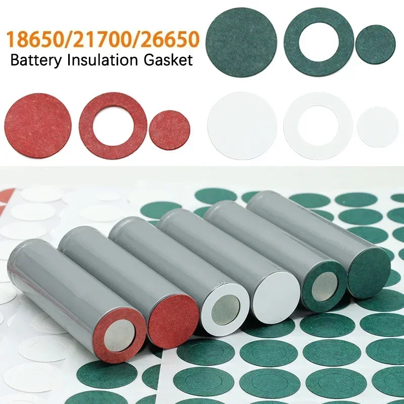 18650 21700 26650 White Insulation Gasket Li-ion Battery Pack Cell Barley Adhesive Paper Glue Fish Electrode Insulated Pads